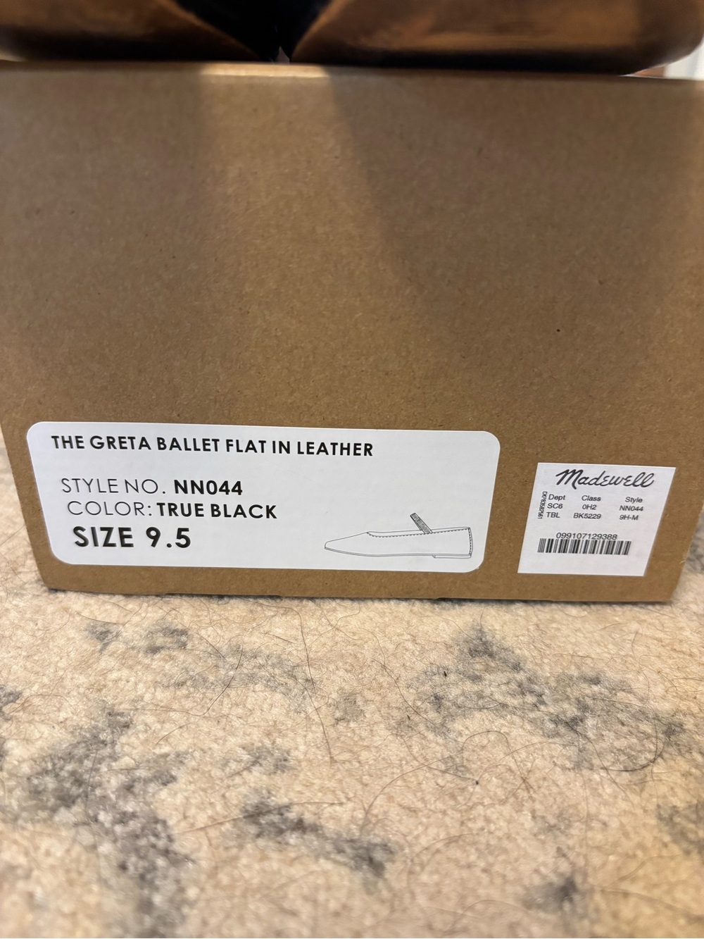 Madewell Greta Black Mary Jane Leather Flats - Picture 4 of 4